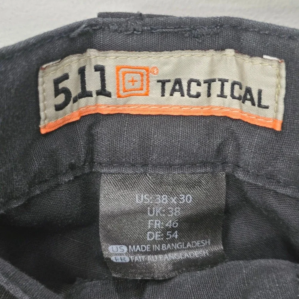 5.11 Tactical Taclite Pro Pants Mens 38x30 Black Ripstop Cargo Utility 74273